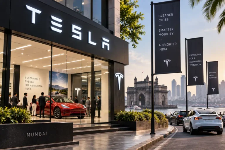 Tesla will open its first showroom in India next week, marking the U.S. electric vehicle maker’s official entry into the country.