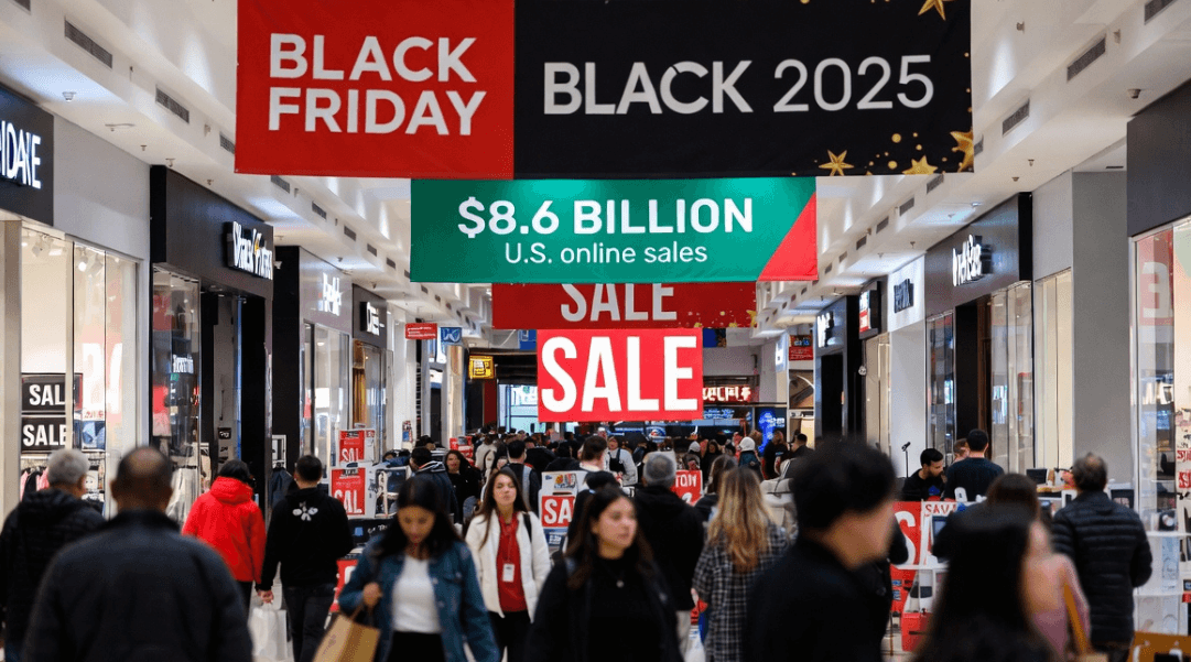 Black Friday 2025 Hits Record $8.6 Billion in U.S. Online Sales