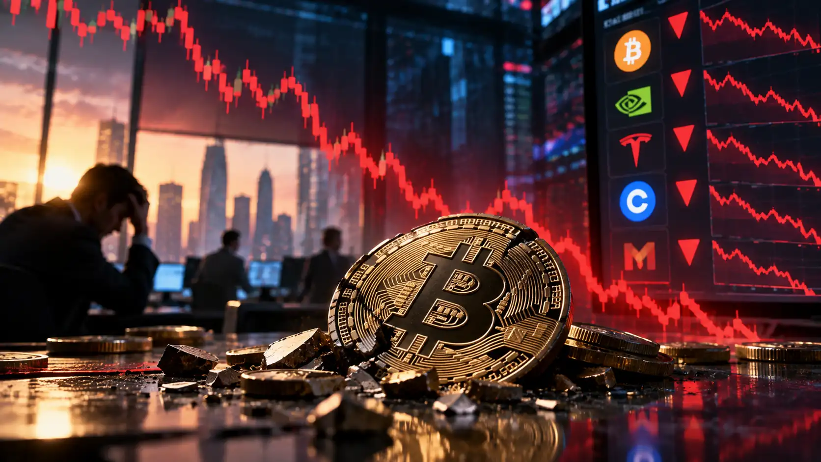 Bitcoin’s Crash Exposed How Crypto Stocks Amplify the Market’s Biggest Swings