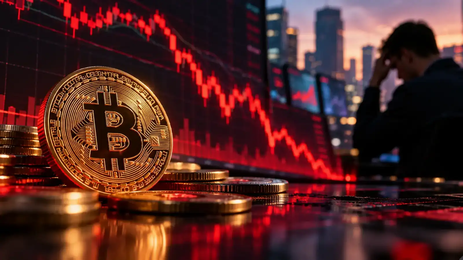 Bitcoin market chart representing the cryptocurrency's October 2025 decline