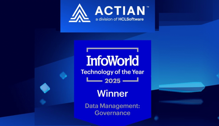 Actian Wins InfoWorld 2025 Data Management, Governance Award