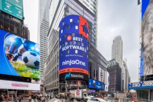 NinjaOne Ranks No. 1 Among G2’s Top Software Platforms, Spotlighted in Times Square