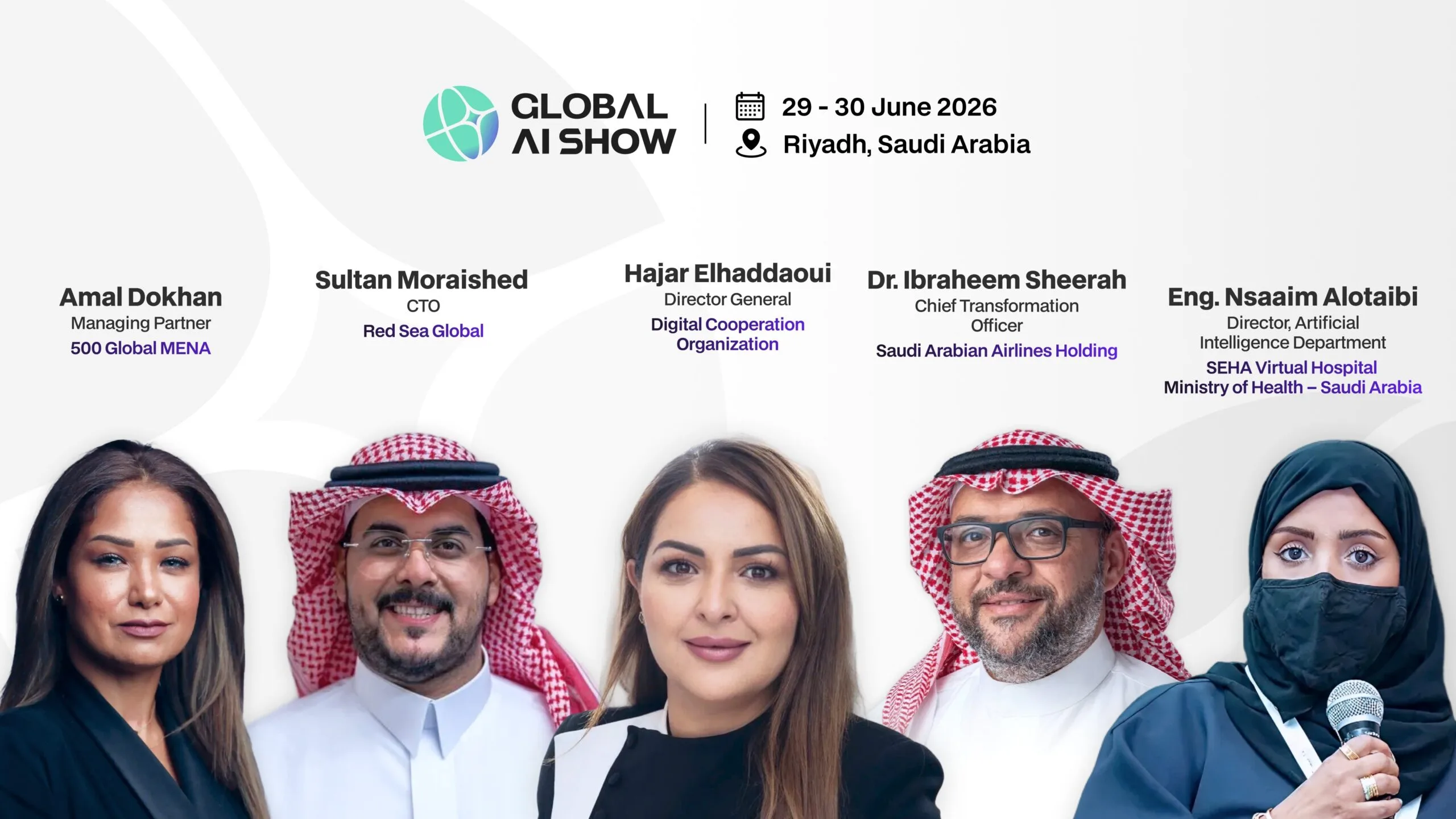 Global AI Show Riyadh Reveals a Powerhouse Speaker Lineup Shaping the Future of Artificial Intelligence in the Middle East
