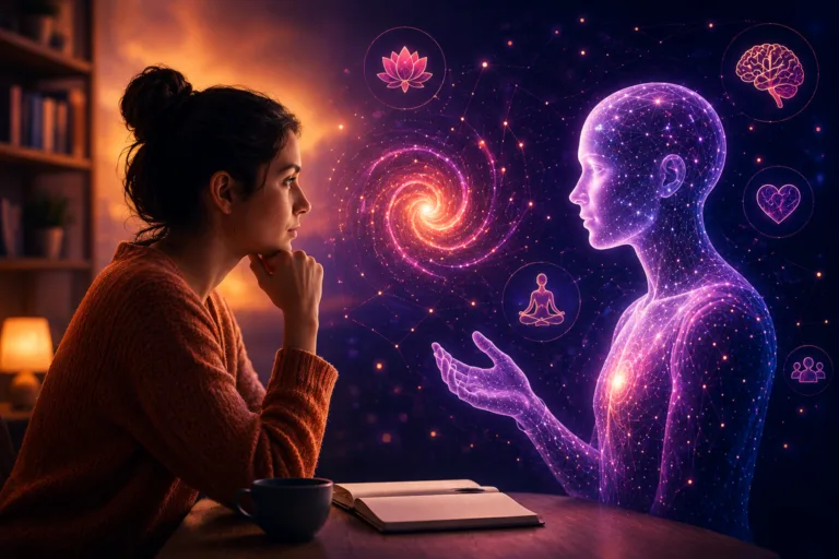 AI chatbot safety illustration about belief, trust, and responsible AI